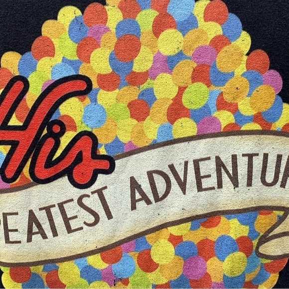 RARE DISNEY PIXAR "UP" HIS GREATEST ADVENTURE T-shirt - - Picture 3 of 5